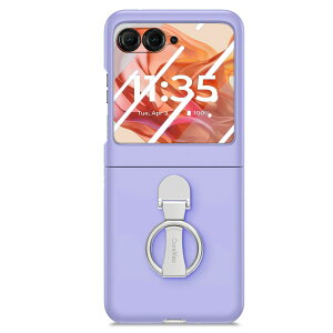 Motorola moto razr 50/50S �P�[�X �J�o�[ PC+�����K���X �X�^���h�@�\ �����O�t�� CASE ������ �ϏՌ� �y�� �������� ������� �Y��� �J���t�� �N�₩�� ���g���[�� ���[�U�[50S ���b�L �n�[�h�J�o�[ 