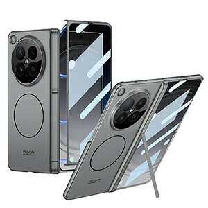 OPPO Find N6 �P�[�X �ϏՌ� �J�o�[ ���C�[�d �[�d�Ή� �X�^���h�@�\ �t�B������� �S�ʕی� �܂肽���݌^ �V���v�� PC �v���X�`�b�N �n�[�h�P�[�X �y�� ���^ �ϏՌ��J�o�[ Find N6 �P�[�X �w�ʃJ�o