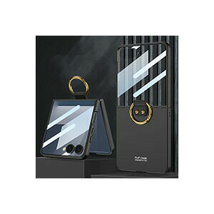 Galaxy Z Flip7 5G �P�[�X �J�o�[ �����h�~ PC+�����t�B���� �v���X�`�b�N�� �X�}�z�ی�P�[�X �����O�t�� �ϏՌ��J�o�[ �T���X�� �M�����N�V�[ Z �t���b�v7 5G �P�[�X �������� ������� CASE �o�R�p