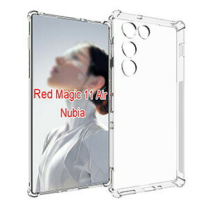 ZTE �k�r�A Nubia REDMAGIC 11 Air �P�[�X �ϏՌ� �J�o�[ �N���A �ی�P�[�X �l�C ���� �y�� �ɔ� �X�g���b�v�z�[���t�� CASE TPU�f�� �ϏՌ��J�o�[ �����h�~ �������H �Ռ��h�~ �֗� ���p ���ϖh�~ RedMa