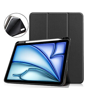 iPad Air 11�C���` �P�[�X 2025�t���f�� �A�C�p�b�h �G�A�[ 11�^ (M3�`�b�v) �ϏՌ� �J�o�[ TPU+PU���U�[ �蒠�^ �J�o�[ �l�C �������� �X�^���h�@�\ �I�[�g�X���[�v Pencil Pro���[ iPad Air (M3�`�b�v) 11�^