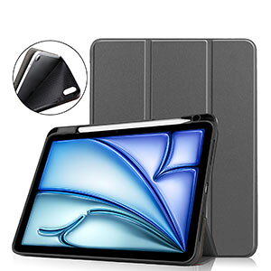 iPad Air 11�C���` �P�[�X 2026�t���f�� �A�C�p�b�h �G�A�[ 11�^ (M4�`�b�v) �ϏՌ� �J�o�[ TPU+PU���U�[ �蒠�^ �J�o�[ �l�C �������� �X�^���h�@�\ �I�[�g�X���[�v Pencil Pro���[ iPad Air (M4�`�b�v) 11�^