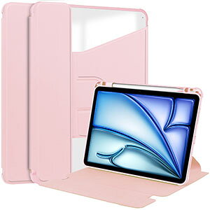 iPad Air 11�C���` �P�[�X (M4�`�b�v) 2026�t���f�� �A�C�p�b�h �G�A�[ 11�^ �J�o�[ �ϏՌ� �l�p�ی� Pencil Pro���[�@�\ TPU��PU���U�[��PC�� �蒠�^ �P�[�X �l�C �������� �֗� 360�x��]�ł��܂� �X�^