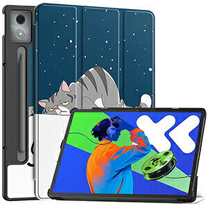 Lenovo Idea Tab Pro �P�[�X 2025���f�� 12.7�^/�C���` PC+PU���U�[ �蒠�^ �J�o�[ �l�C �������� �X�^���h�@�\ �I�[�g�X���[�v ���m�{ �A�C�f�A �^�u �v�� ZAE40096JP �P�[�X �ϏՌ��J�o�[