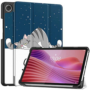 Lenovo Tab One �P�[�X 8.7�^/�C���` �蒠�^ �J�o�[ �ϏՌ� PC+PU���U�[ �l�C �������� �X�^���h�@�\ �I�[�g�X���[�v 2025���f�� ���m�{ �^�u ���� ZAF00066JP �P�[�X Lenovo Tab One �J�o�[