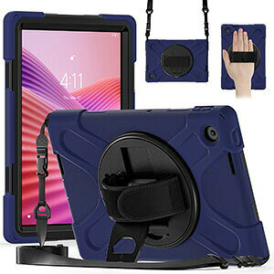 LAVIE Tab Lite TL103/KAL PC-TL103KAL �P�[�X 10.1�^/�C���` �P�[�X �ϏՌ� �J�o�[ PC�f�� �X�^���h�@�\ 360�x��] ���|�� �V�����_�[ �X�g���b�v�t�� �Ў葀�� ����� �w�ʃJ�o�[ �Ռ��z�� �����h�~ �ی�