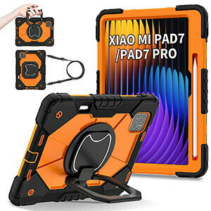 Xiaomi Pad 8 / Pad 8 Pro 11.2�^(�C���`) �P�[�X �ϏՌ� �J�o�[ TPU&PC�f�� �����O�t�� �X�^���h�@�\ �Ռ��z�� �X�g���b�v�t�� ���X�g�X�g���b�v ���p �l�C �������� ������� �y�� �ی�P�[�X �V���I