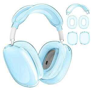 ���v5���� 1�Z�b�g Apple AirPods Max 2 �P�[�X ��2���� �ی�J�o�[ �ی�P�[�X �N���A ���� �C���[�p�b�h �w�b�h�o���h�J�o�[ �w�b�h�r�[���ی�X���[�u �_�炩�� �ϏՌ� �L�Y�h�~ �y�� �X���� ��