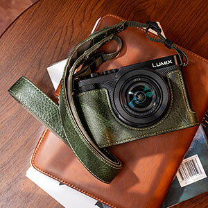 Panasonic LUMIX DC-L10 �P�[�X �J�o�[ PU���U�[�n�[�t�P�[�X �n�[�t�J�o�[ �J�����P�[�X �l�C �������� ������� LUMIX L10 �P�[�X �ی�P�[�X �X�g���b�v�t�� �l�b�N�X�g���b�v �V�����_�[ ���|�� �J
