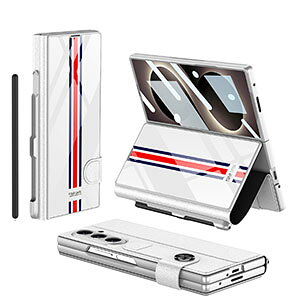 Galaxy Z Fold8 Ultra �P�[�X �ϏՌ� �J�o�[ �ی�P�[�X �M�����N�V�[ Z �t�H�[���h8 �E���g�� �P�[�X PC&PU&�����K���X �O�ʋ����K���X �t�B���� �X�^���h�@�\ �y���V�����[ �J�[�h���[ �蒠�^�J�o