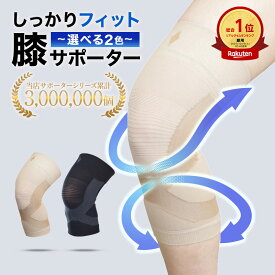 最安値挑戦中!送料無料 サポーター膝 ブレイスサポーター 大きいサイズ スポーツ 通気性 薄手 フィット テーピング効果 日本製 変形性膝関節症 ブラック ベージュ 男女兼用 新生