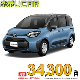 ☆月額 34,300円 楽乗りCAR 新車 トヨタ シエンタハイブリッド 4WD 1500 HYBRID G 7人乗り