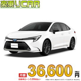 ☆月額 36,600円 楽乗りCAR 新車 トヨタ カローラハイブリッド 4WD 1800 HYBRID W×B E-Four