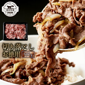 【9800円で送料無料】清水牧場の極上信州和牛【切り落とし500g・お徳用】 霜降り 　牧場直販　こだわり育成　赤身の旨み　オレイン酸　牛丼　切り落とし　たっぷり　ギフト お中元 お歳暮 真空冷凍 数量限定 受注生産 お徳用