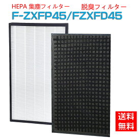 パナソニック F-ZXFP45 F-ZXFD45 フィルター 集じんフィルター f-zxfp45 脱臭フィルター f-zxfd45バルミューダ 空気清浄機 フィルター 用 集塵・脱臭フィルターセット (互換品/2枚セット)