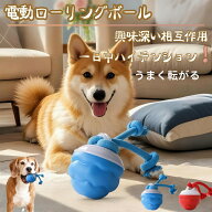 【全店対象】ポイント10倍！【USB充電式】自動で転がるボール 犬用おもちゃ 3段階モードで飽きさせない …