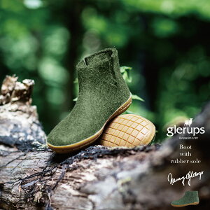 �y�X�܃N�[�|�����s���zglerups/�O���[���b�v/Boot with rubber sole/�u�[�c/���o�[�\�[��/���O/�A�E�g�h�A