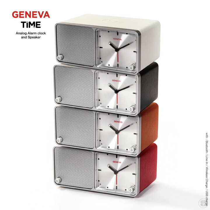 楽天市場】GENEVA TIME クロック付きBluetoothスピーカー ジェネバ 