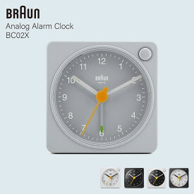 【要エントリ全ポイントback抽選!】BRAUN ブラウン Analog Alarm Clock BC02X アナログアラームクロック 置き時計 目覚まし時計 スヌーズ ミニマル デザイン