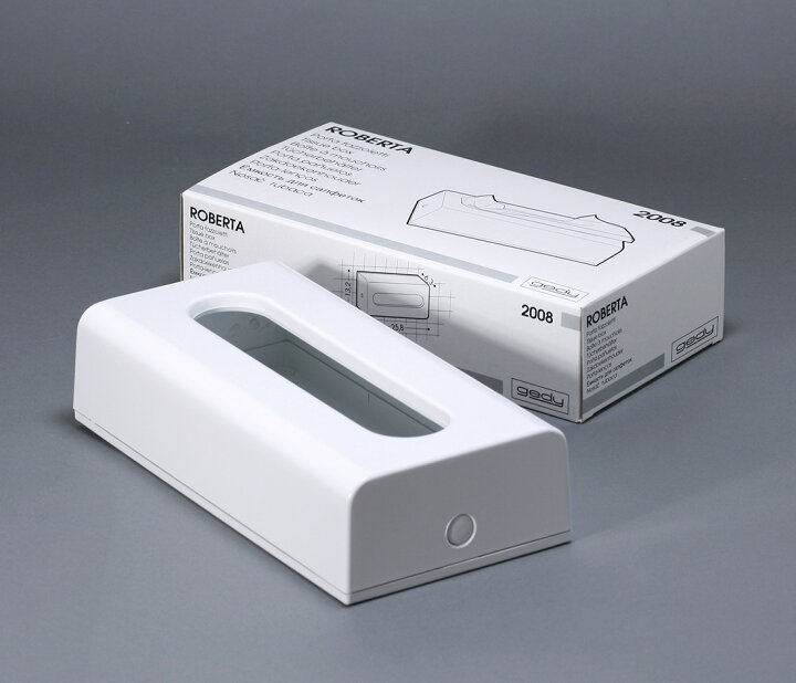 楽天市場】gedy ゲディ ティッシュボックス ホワイト Tissue Box White 