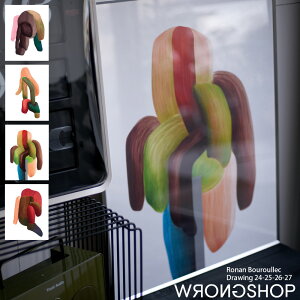 【ポスター企画対象】WRONGSHOP ロングショップ ロナン・ブルレック ポスター 特注フレームセット 除湿和紙入り Drawing 24.25.26.27 Ronan Bouroullec