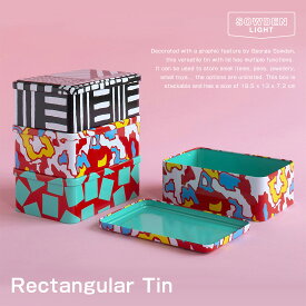 【要エントリ全ポイントback抽選!】SowdenLight ソーデンライト Rectangular Tin ブリキ缶 蓋付き 長方形 缶ケース BOX 箱 缶 ソーデン メンフィス