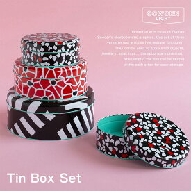 【要エントリ全ポイントback抽選!】SowdenLight ソーデンライト Tin Box Set ブリキボックスセット ブリキ缶 蓋付き 丸型 缶ケース BOX 箱 缶 ソーデン メンフィス