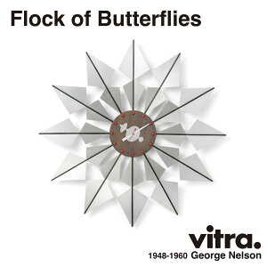 �y�I���W�i�����T����z�y�|���t�b�N�v���[���g�zvitra ���B�g�� Flock of Butterflie �t���b�N �I�u �o�^�t���C�Y �N���b�N Wall Clocks �E�H�[���N���b�N GeorgeNelson �W���[�W�E�l���\�� �|���v
