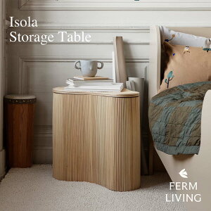�y���{���K�̔��i�zferm LIVING �t�@�[�����r���O Isola Storage Table �C�\���X�g���[�W�e�[�u�� �T�C�h�e�[�u�� ���[ �k�� �� ���^��