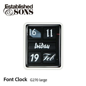 �y�X�܃N�[�|�����s���z�y�|���t�b�N�v���[���g�zEstablished&Sons Font Clock G270 large �G�X�^�u���b�V���h�A���h�T���Y �t�H���g�N���b�N ���Ǌ|�����v �ς��ς����v �~�b�h�Z���`�����[