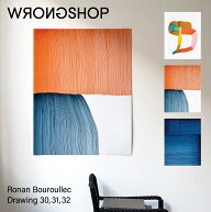 WRONGSHOP ロングショップ ロナン ブルレック Drawing 30.31.32 ポスター 特注フレームセット Ronan Bour…