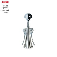 Alessi アレッシ Wine opener Anna G Chrome ワインオープナー アンナ クローム コークスクリュー コルク…