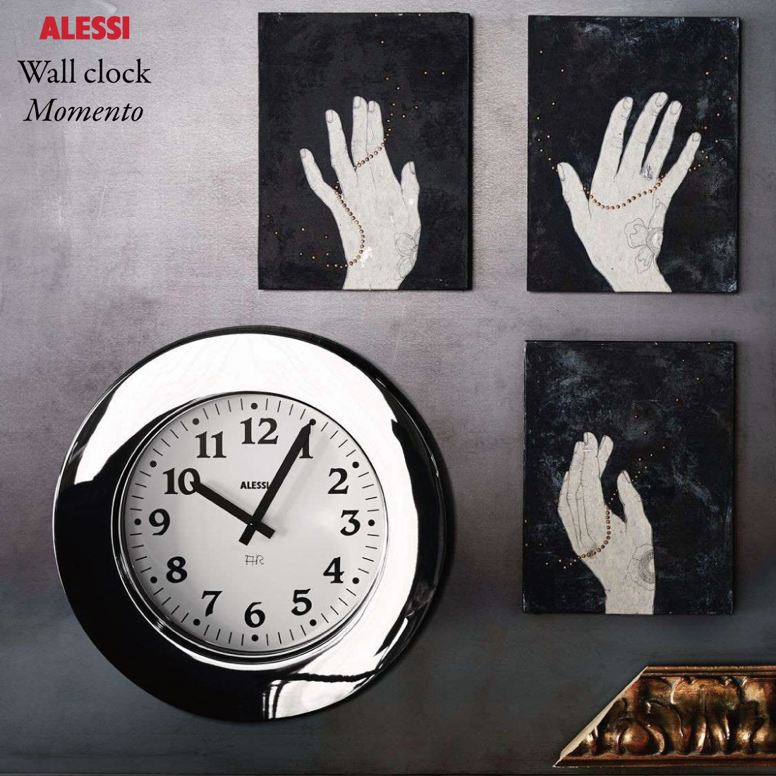 楽天市場】Alessi アレッシィ Momento Wall clock モメント ウォール