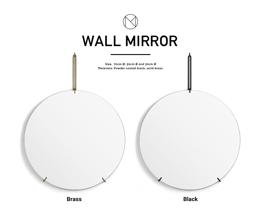 楽天市場】MOEBE WALL MIRROR 直径50cm ミラー ムーベ鏡/ウォール