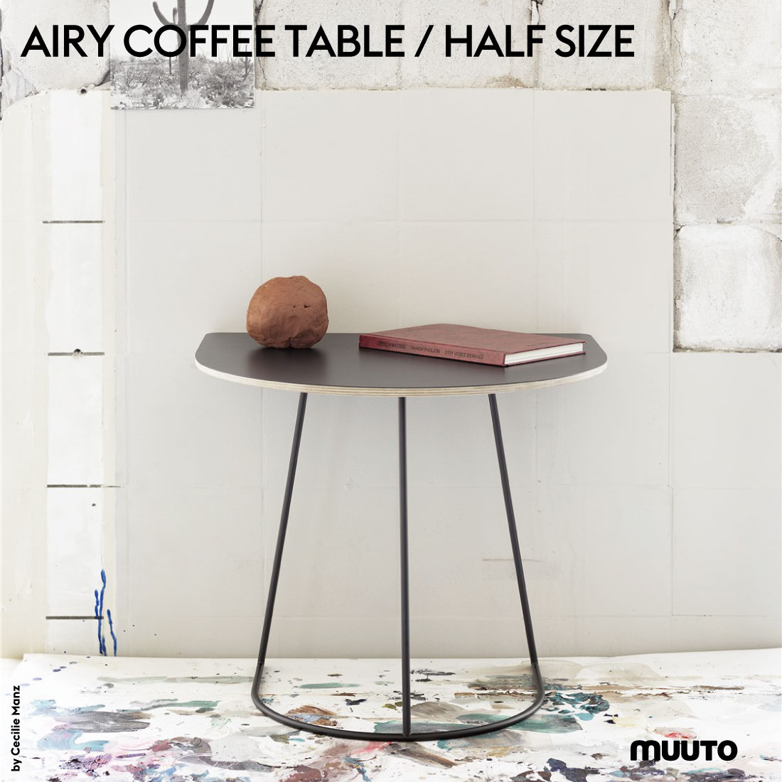 新進気鋭スカンジナビア北欧デザインブランド  Muuto ムート AIRY COFFEE TABLE   HALF SIZE エアリーコーヒーテーブル ハーフサイズ プライウッド FENIXラミネート Cecilie Manz セシリエ・マンツ