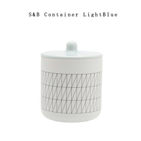 有田焼/磁器　1616/arita japan S&B Container LightBlue S&B コンテナー ライトブルー ショルテン ＆ バーイングス　デザイン　S&B/TYパレス/キャニスター/百田陶園/