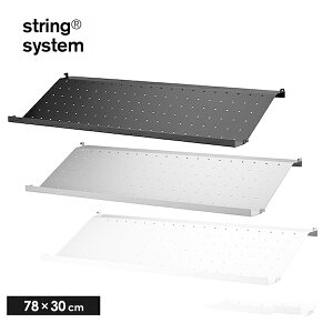 �y�X�܃N�[�|�����s���zString system metal shelves �V�F���t ���^�� �V���[�Y���b�N�i�G�b�W 2cm�j w78×d30 MSS7830 �X�g�����O�V�X�e���g���p�[�c���^���V�F���t �z���C�g �O���[ �u���b�N �g�ݍ���