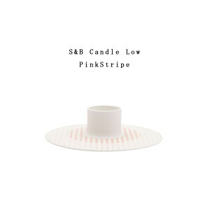 Lc  1616 arita japan S&B Candle Low PinkStripe 150×H39mm S&BLhLowsNXgCv Ve  o[COX fUCS&B M Sc
