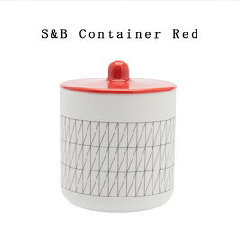 有田焼/磁器　1616/arita japan S&B Container Red 　S&B コンテナー 《レッド》ショルテン ＆ バーイングス　デザイン/S&B/TYパレス/百田陶園/キャニスター/container