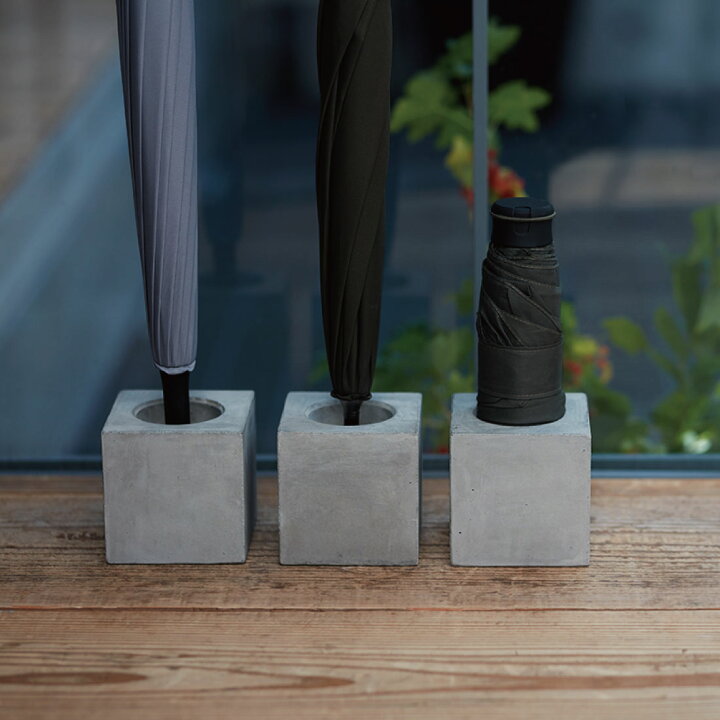 柴田コンクリート 一本傘立て Concrete Umbrella Stand コンクリート アンブレラ スタンド Eco-cement 東京たまエコセメント Shinwa Shop 一本傘立て おしゃれ コンクリート