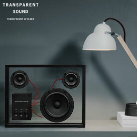 TRANSPARENT SPEAKER トランスペアレント スピーカー bluetooth Bluetoothスピーカー ポータブルスピーカー ブラック レッド ホワイト サスティナブルスピーカー 透明 強化ガラス