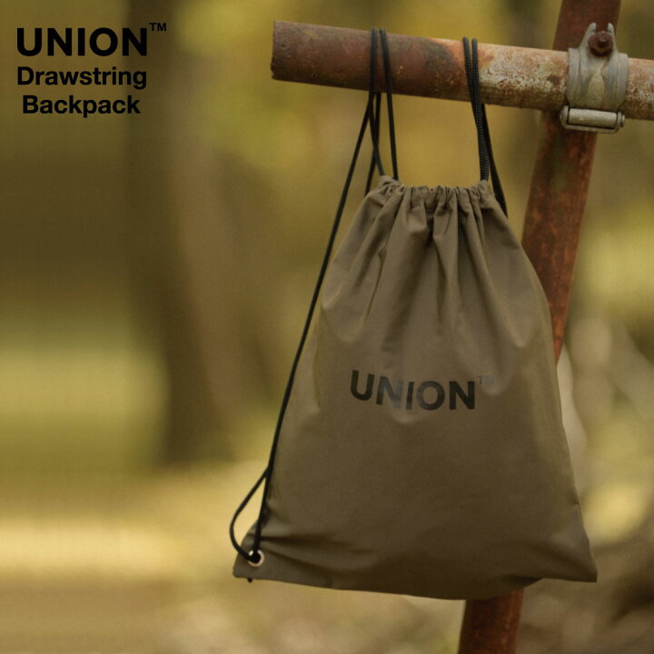 楽天市場】UNION Drawstring Backpack ユニオン ドローストリング  