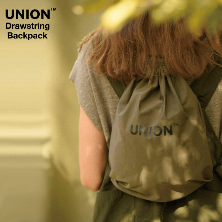 楽天市場】UNION Drawstring Backpack ユニオン ドローストリング 