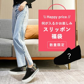 【1点60％→1872円+5点買い80％OFF→936円！クーポンで！】 福袋 スリッポンが入る スリッポン スニーカー レディース シューズ 厚底 靴 (送料無料)^fuku-060^