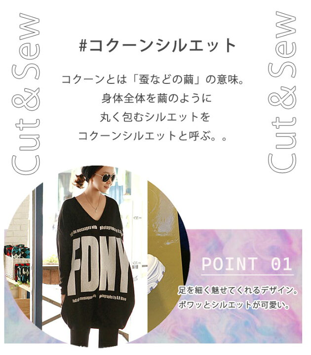 楽天市場 クーポン利用で100円off ワンピース ワンピ レディース 長袖 春 ロンt Tシャツ カットソー カジュアル 黒 白 ロゴ プリント 膝丈 かわいい チュニック ゆったり Vネック 紫外線対策 冷房対策 ゆうパケット送料無料 郵2 Rb 031 Uricca ウリッカ By