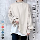 【全品半額！新作も！12/15限定クーポンで！】 【3890円！クーポンで！】 カットソー レディース ハイネック 裏起毛 微起毛 秋 冬 レイヤード風 重ね着 トップス ぽわん袖 ボリュームスリーブ ボトルネック ゆったり フェイクレイヤード 長袖 ロンt[郵3]^t956^ セール