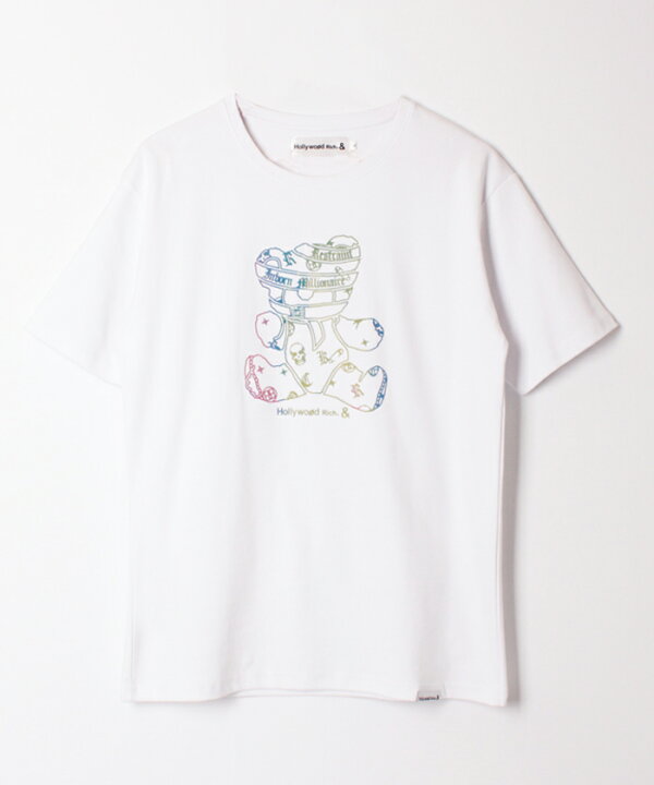 楽天市場】パンクベアレインボープリント半袖Tシャツ メンズ おしゃれ 