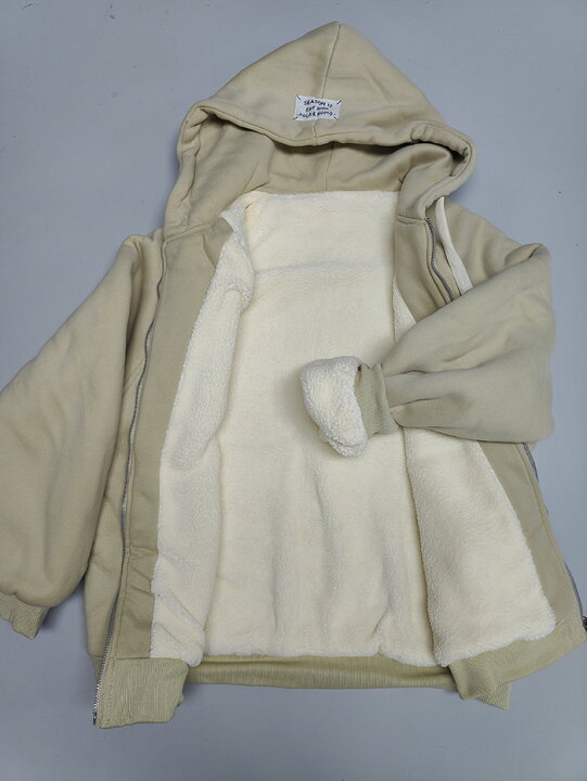 楽天市場】女の子 パーカー 秋冬 裏起毛 厚手 ジャケット フード付き 