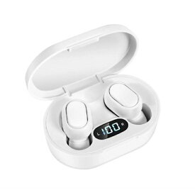 ワイヤレスイヤホン Bluetooth イヤホン ブルートゥースイヤホン LED残量表示 自動ペアリング Siri対応 音量調整 ヘッドホン 軽量 左右分離型 バッテリー電量表示 長時間待機 iPhone Android用 ビジネス/WEB会議/テレワーク/仕事/通学/通勤