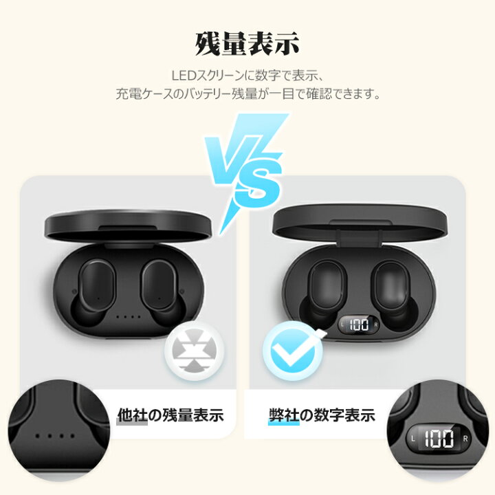 楽天市場】ワイヤレスイヤホン Bluetooth 5.0 ブルートゥース イヤホン 